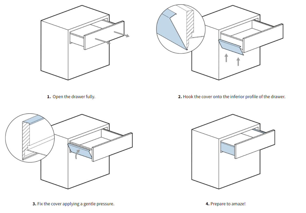 drawer cover instructions